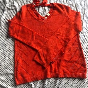 Anthropologie butterfly bow sweater